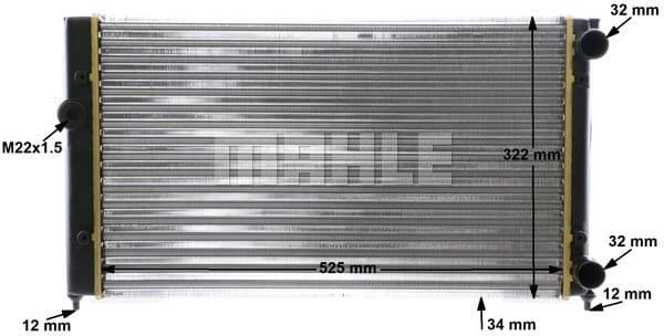 Radiator, engine cooling BEHR CR 366 000S - image 11