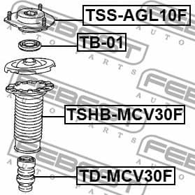 Suspension Strut Support Mount TSS-AGL10F - image 2