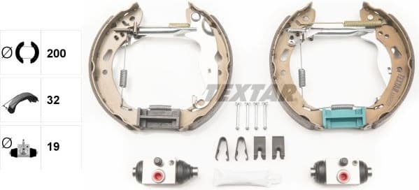 Brake Shoe Set Shoe Kit Pro 84069200