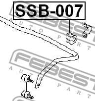 Mounting, stabiliser bar SSB-007 - image 2