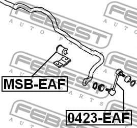 Link/Coupling Rod, stabiliser bar 0423-EAF - image 2