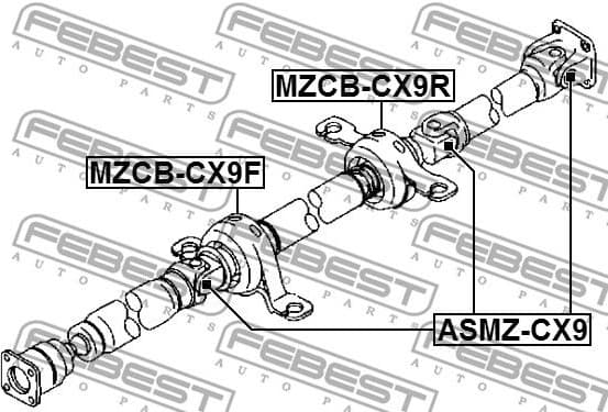 Joint, propshaft ASMZ-CX9 - image 2