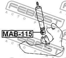 Bush, shock absorber MAB-115 - image 2