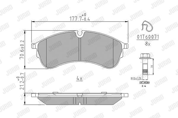 Brake Pad Set, disc brake 573844J