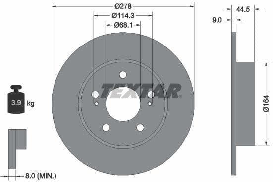 Brake Disc PRO 92113103