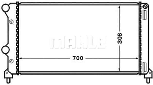 Radiator, engine cooling BEHR CR 1448 000S