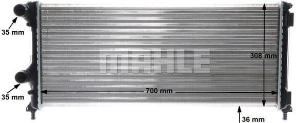 Radiator, engine cooling BEHR CR 1448 000S - image 12