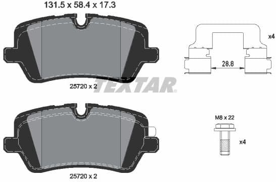 Brake Pad Set, disc brake Q+ 2572001