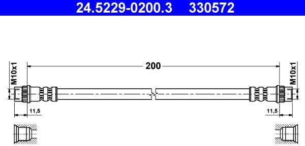 Brake Hose 24.5229-0200.3