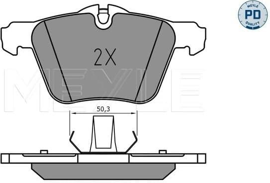 Brake Pad Set, disc brake MEYLE-PD: Advanced performance and design. 025 240 7920/PD