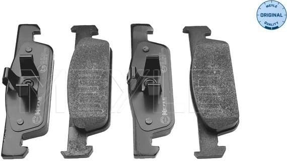Brake Pad Set, disc brake MEYLE-ORIGINAL: True to OE. 025 257 0217
