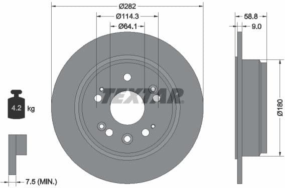 Brake Disc PRO 92165703