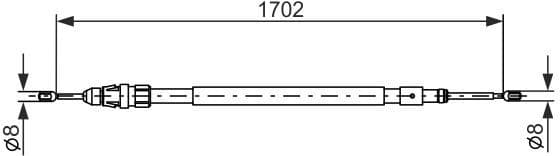 Cable Pull, parking brake 1 987 477 239