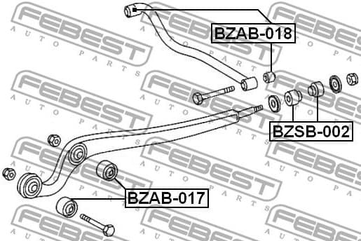 Mounting, control/trailing arm BZAB-017 - image 2