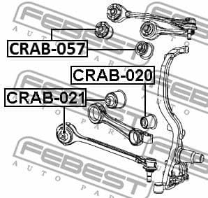 Mounting, control/trailing arm CRAB-057 - image 2