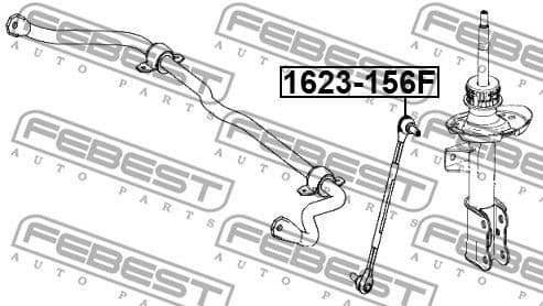 Link/Coupling Rod, stabiliser bar 1623-156F - image 2