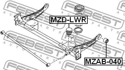 Mounting, control/trailing arm MZAB-040 - image 2