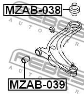 Mounting, control/trailing arm MZAB-038 - image 2