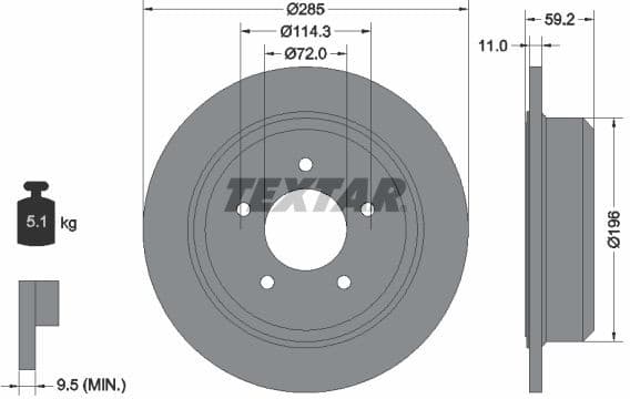 Brake Disc PRO 92169403