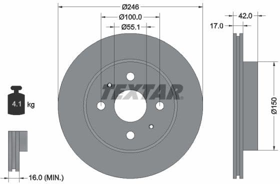 Brake Disc PRO 92165603