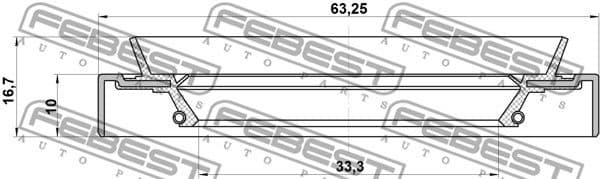 Shaft Seal, drive shaft 95HDS-35631016C - image 2