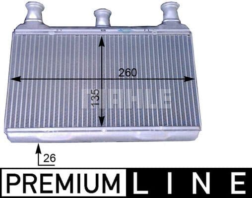 Heat Exchanger, interior heating BEHR *** PREMIUM LINE *** AH 115 000P