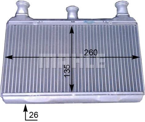 Heat Exchanger, interior heating BEHR *** PREMIUM LINE *** AH 115 000P - image 2
