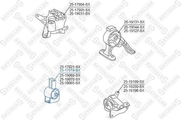 Mounting, engine 25-17019-SX - image 2