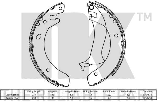 Brake Shoe Set 2740634 - image 2