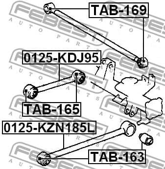Control/Trailing Arm, wheel suspension 0125-KDJ95 - image 2