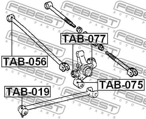 Mounting, control/trailing arm TAB-077 - image 2