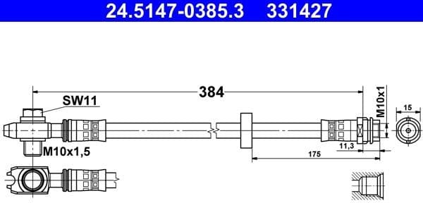 Brake Hose 24.5147-0385.3