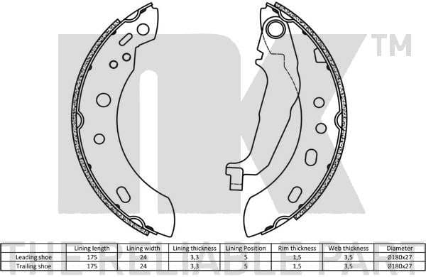 Brake Shoe Set 2722687 - image 2