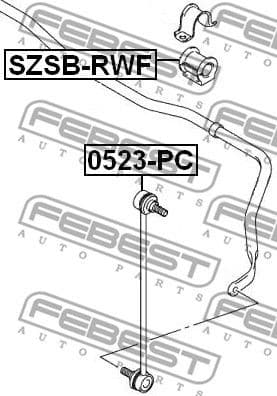 Mounting, stabiliser bar SZSB-RWF - image 2