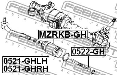 Tie Rod End 0521-GHRH - image 2