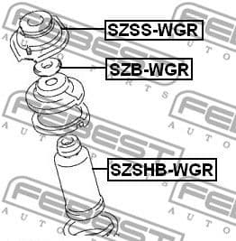 Suspension Strut Support Mount SZSS-WGR - image 2