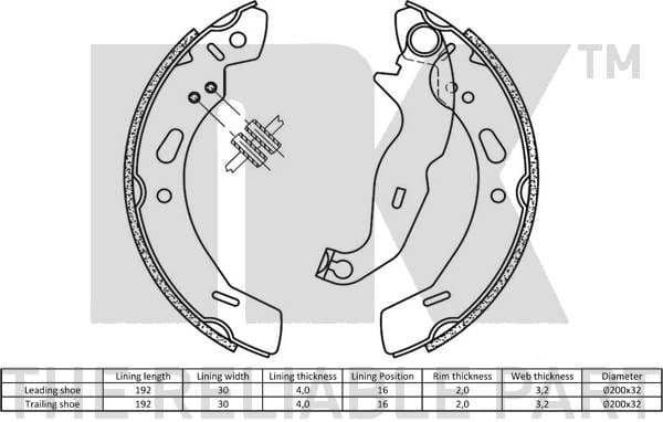 Brake Shoe Set 2725762 - image 2
