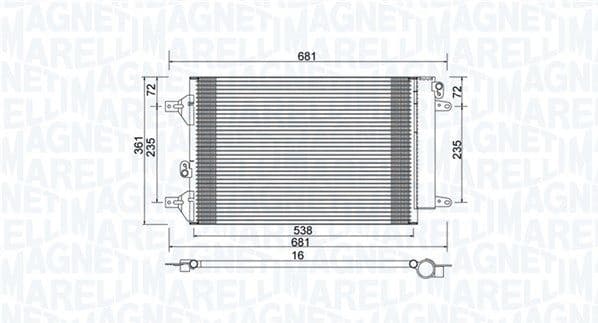 Condenser, air conditioning 350203910000