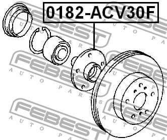 Wheel Hub 0182-ACV30F - image 2