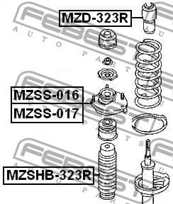 Suspension Strut Support Mount MZSS-017 - image 2