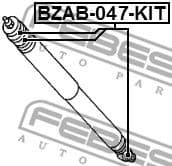 Mounting Kit, shock absorber BZAB-047-KIT - image 2
