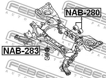 Mounting, differential NAB-283 - image 2