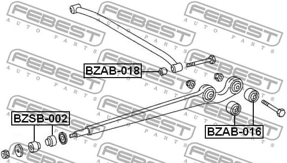 Mounting, control/trailing arm BZAB-016 - image 2
