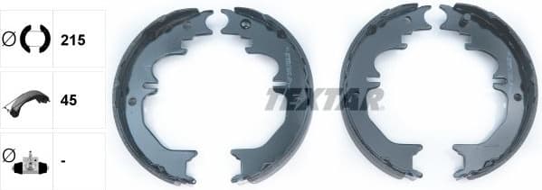 Brake Shoe Set, parking brake 91066100