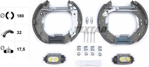 Brake Shoe Set Shoe Kit Pro 84056800
