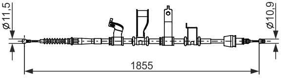 Cable Pull, parking brake 1 987 482 685