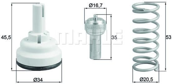 Thermostat, coolant BEHR TX182105D - image 2