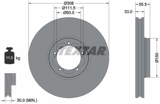 Brake Disc PRO 92273003