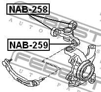 Mounting, control/trailing arm NAB-259 - image 2