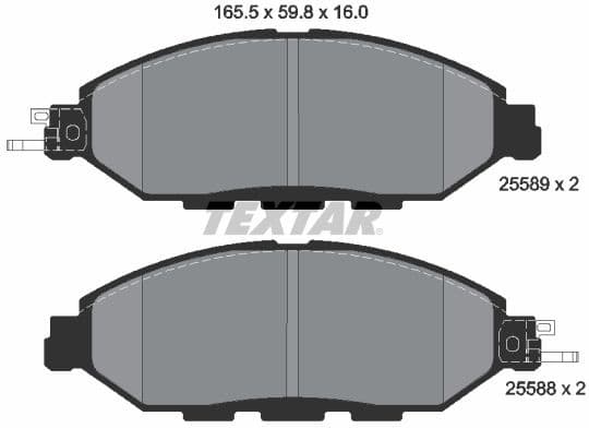 Brake Pad Set, disc brake 2558903